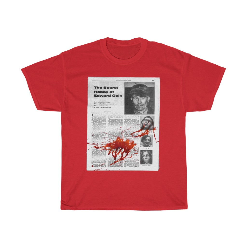Secret hobby Tabloid - Ed Gein | Unisex Heavy Cotton Tee