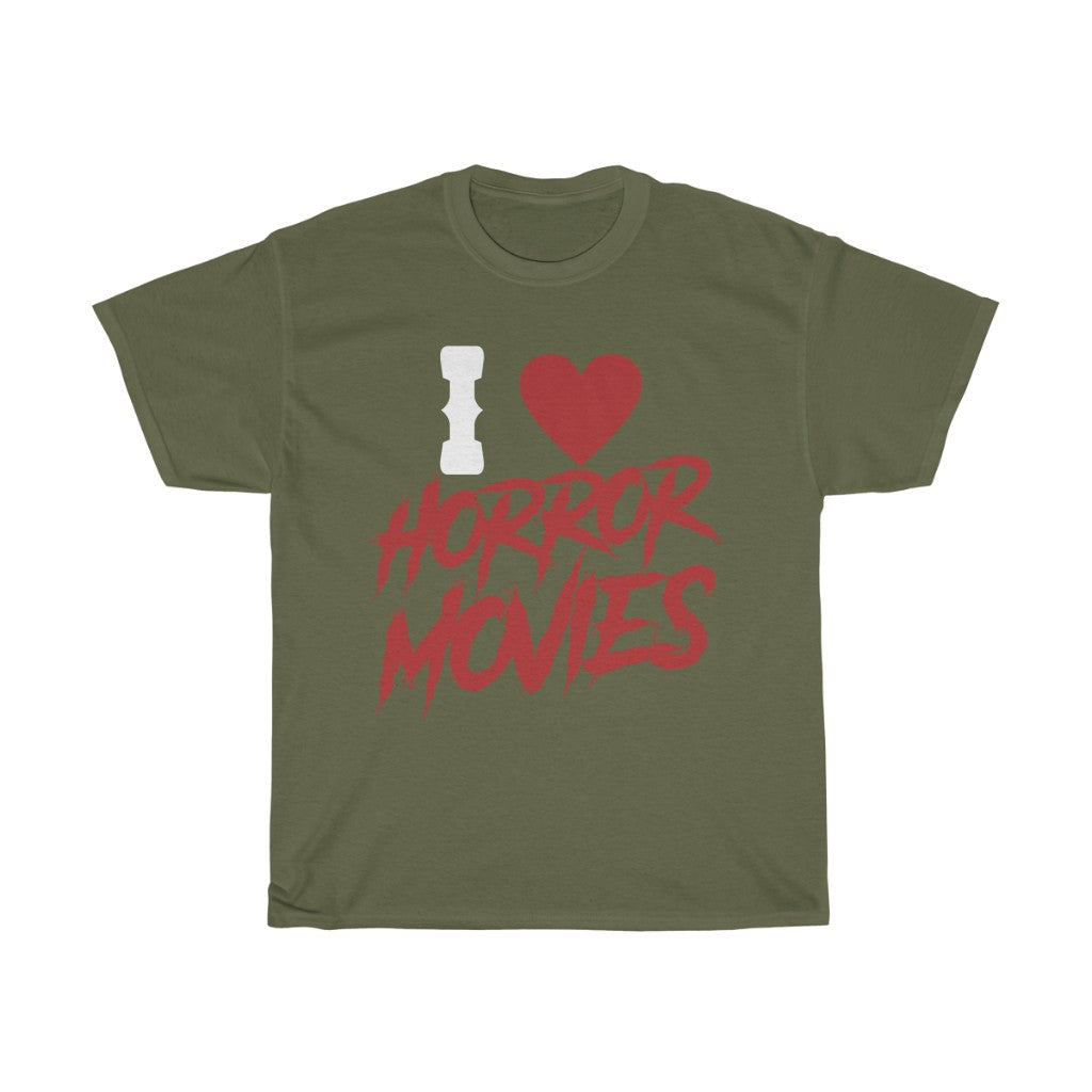 I Love Horror Movies | Unisex Heavy Cotton Tee