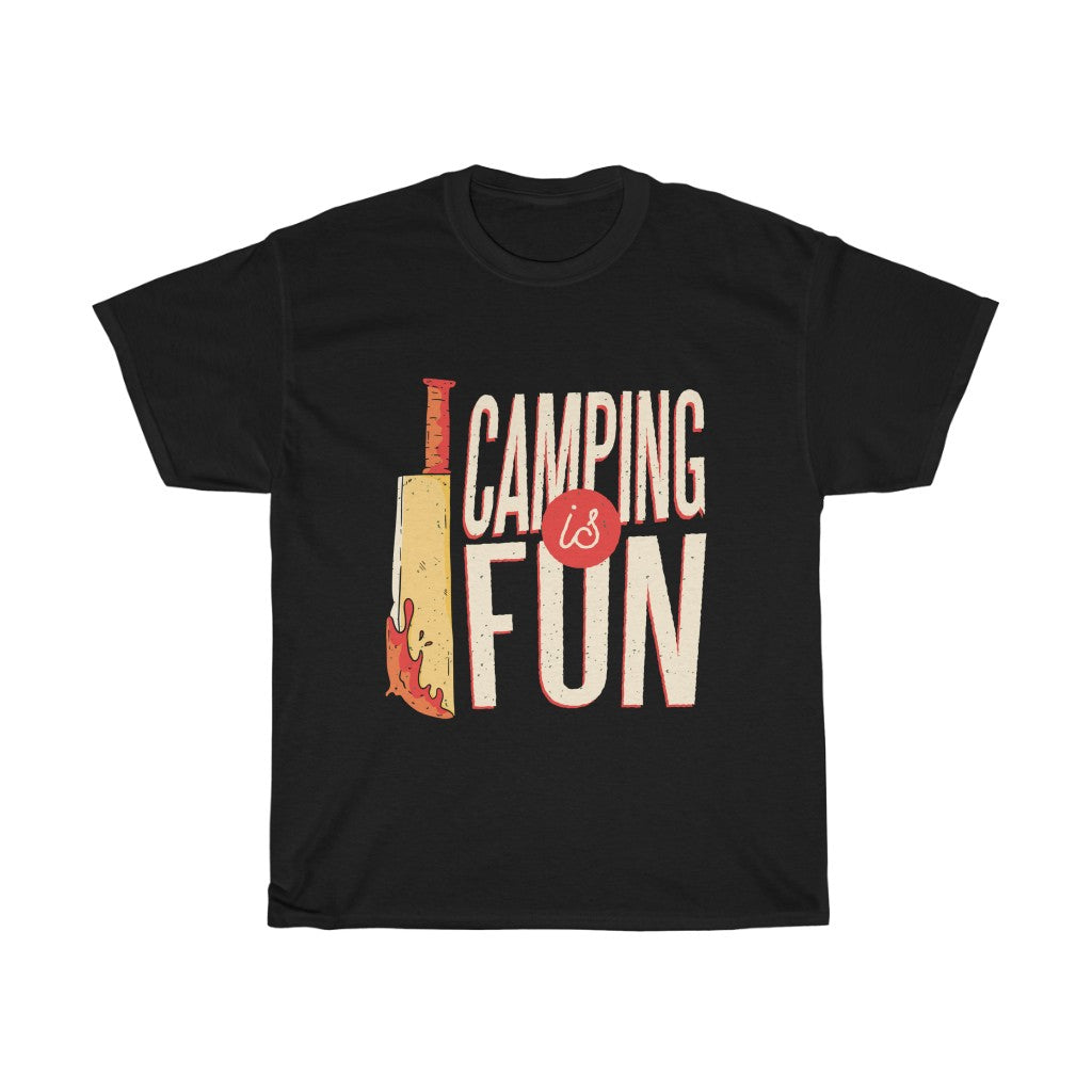 Camping Is Fun | Unisex Heavy Cotton Tee