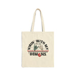 Vibin' with my Demons | Cotton Canvas Tote Bag