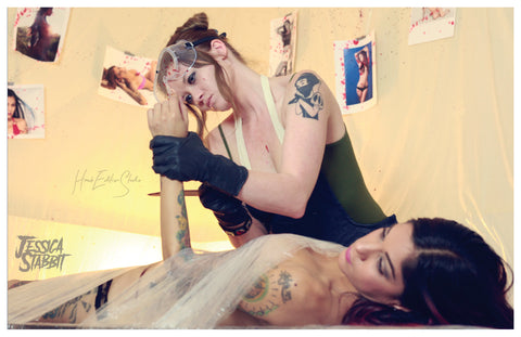 Dexter Cosplay • Jessica Stabbit & Afton Marie • Signed 11"x17" Poster - Grave Dirt Clothing