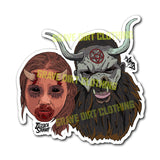 Jessica Stabbit • 3" Vinyl Stickers - Grave Dirt Clothing
