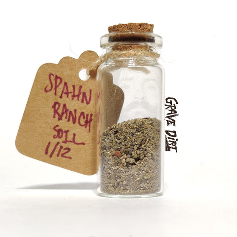 A soil sample taken from the infamous Manson Family Cave, located on Spahn Ranch in Los Angeles County, CA